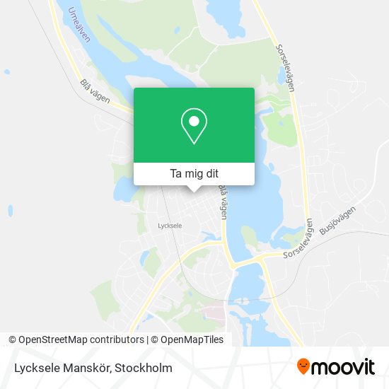 Lycksele Manskör karta