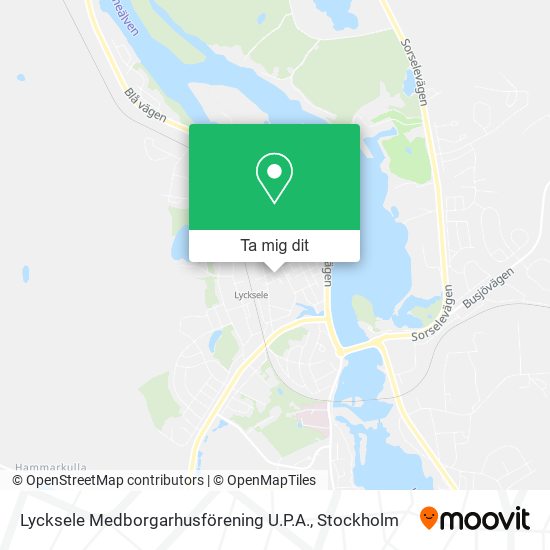 Lycksele Medborgarhusförening U.P.A. karta