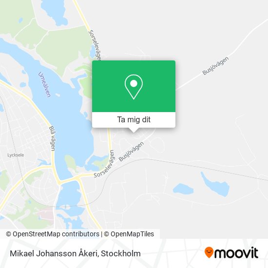 Mikael Johansson Åkeri karta