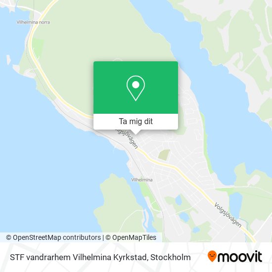 STF vandrarhem Vilhelmina Kyrkstad karta