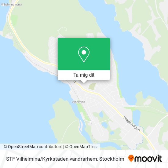 STF Vilhelmina / Kyrkstaden vandrarhem karta