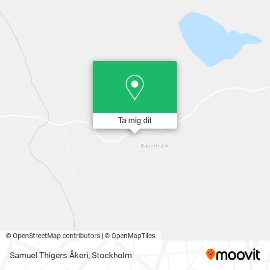 Samuel Thigers Åkeri karta