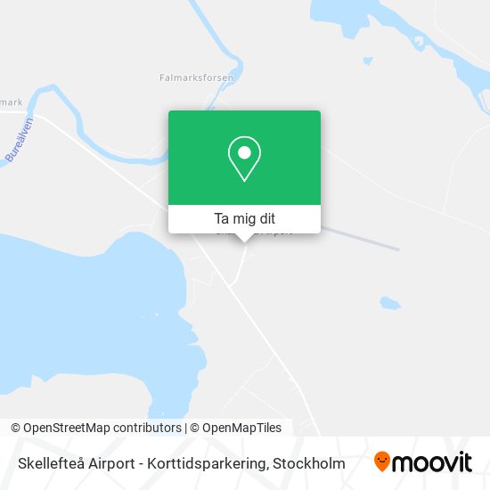 Skellefteå Airport - Korttidsparkering karta