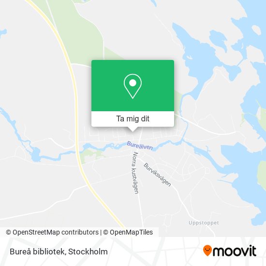 Bureå bibliotek karta