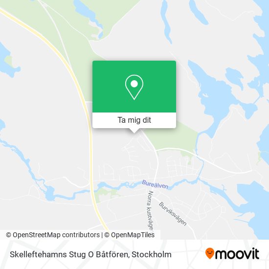 Skelleftehamns Stug O Båtfören karta