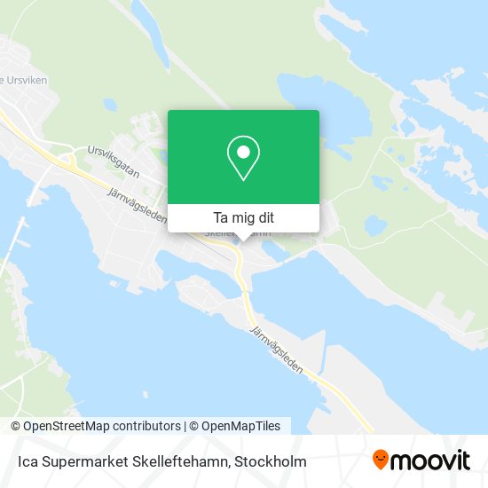 Ica Supermarket Skelleftehamn karta