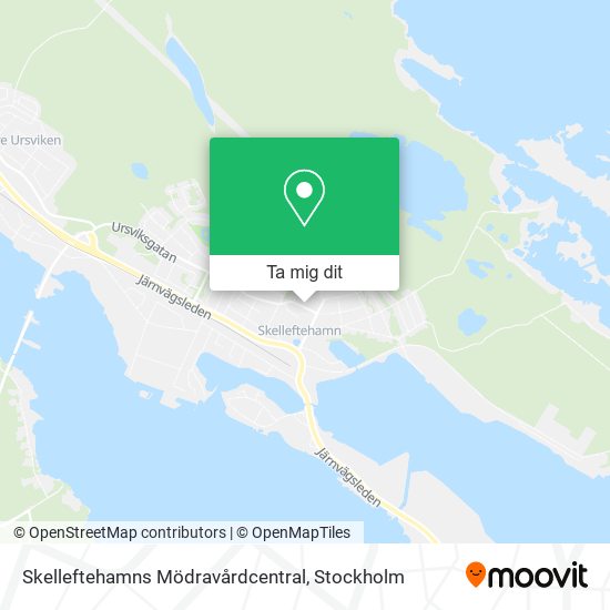 Skelleftehamns Mödravårdcentral karta