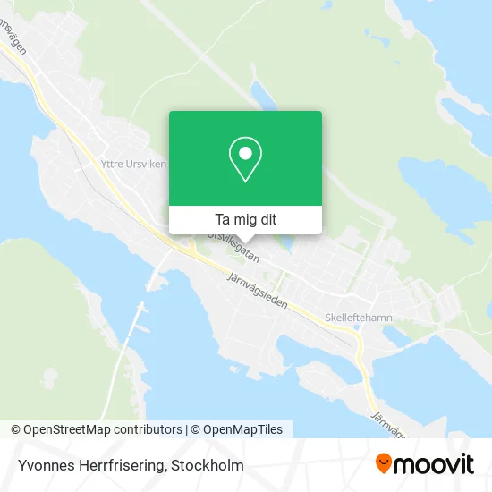 Yvonnes Herrfrisering karta