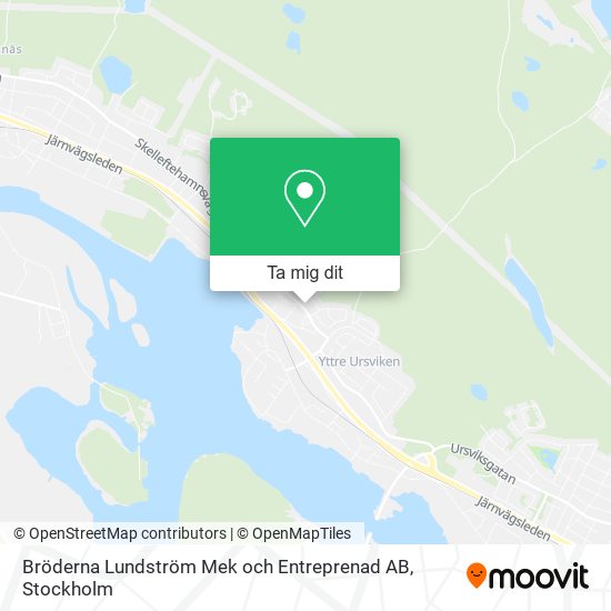 Bröderna Lundström Mek och Entreprenad AB karta