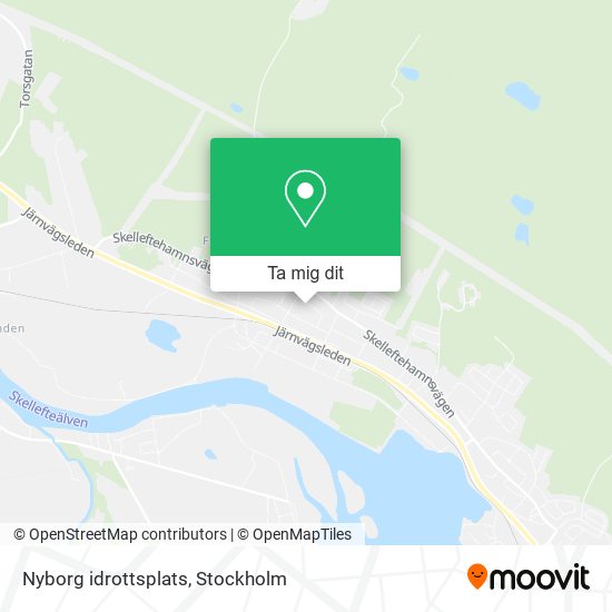 Nyborg idrottsplats karta