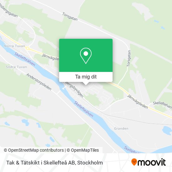 Tak & Tätskikt i Skellefteå AB karta