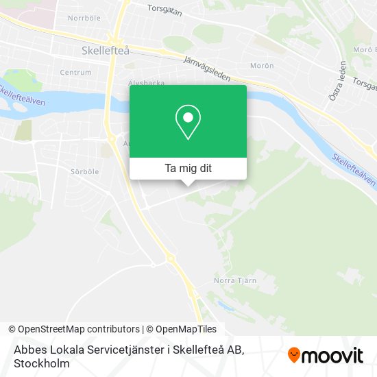 Abbes Lokala Servicetjänster i Skellefteå AB karta