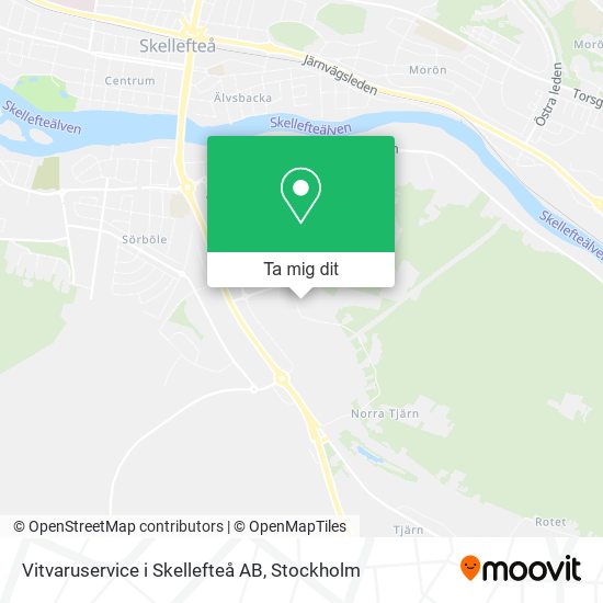 Vitvaruservice i Skellefteå AB karta