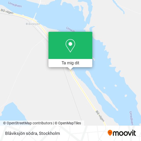 Blåviksjön södra karta