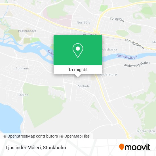 Ljuslinder Måleri karta