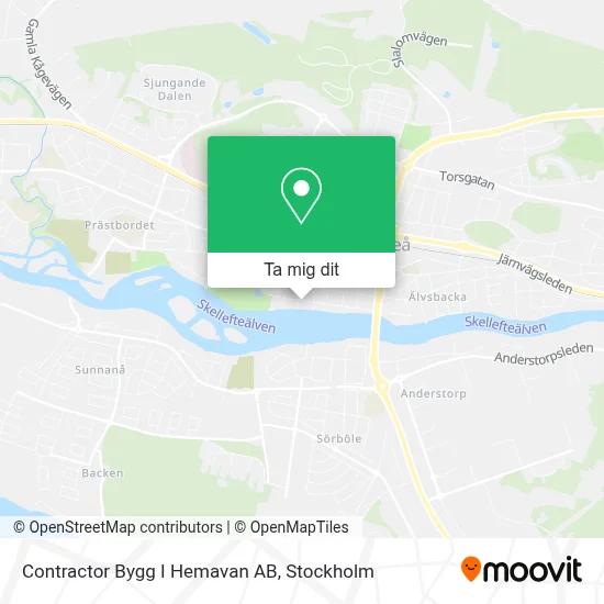 Contractor Bygg I Hemavan AB karta