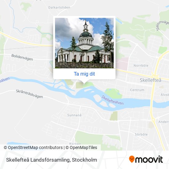 Skellefteå Landsförsamling karta