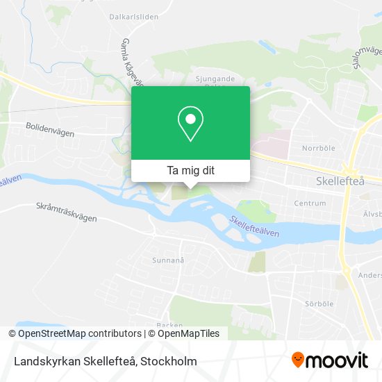 Landskyrkan Skellefteå karta