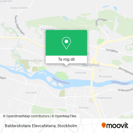 Balderskolans Elevcafeteria karta