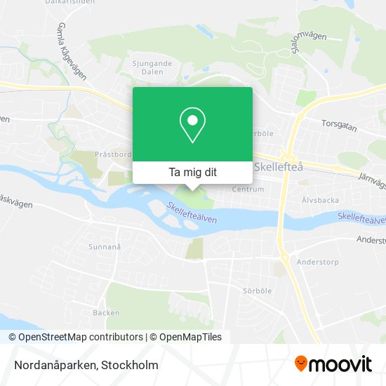 Nordanåparken karta