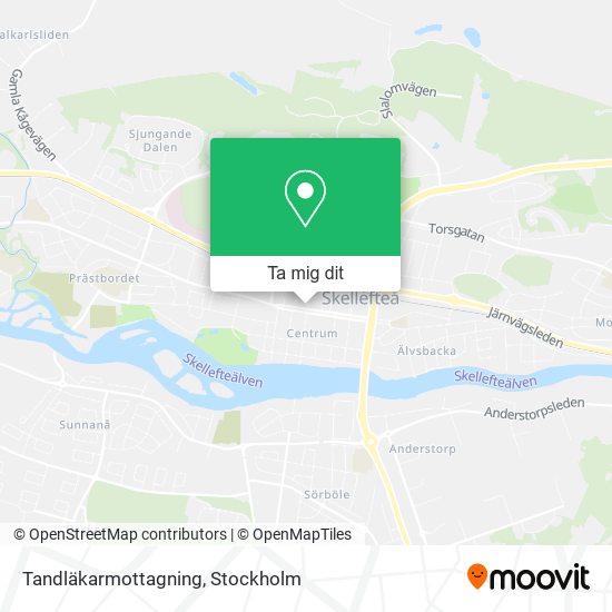 Tandläkarmottagning karta