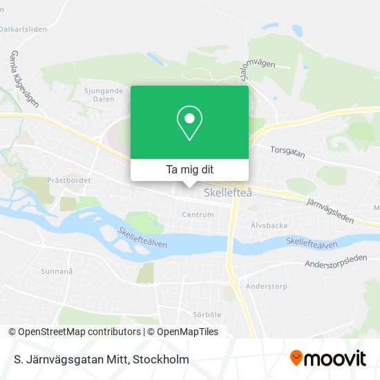 S. Järnvägsgatan Mitt karta