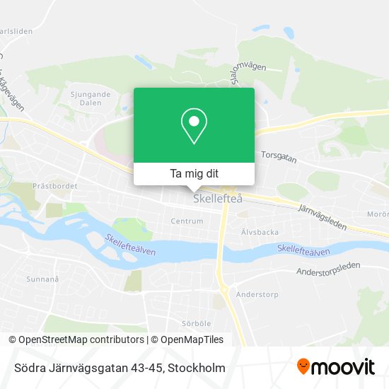 Södra Järnvägsgatan 43-45 karta