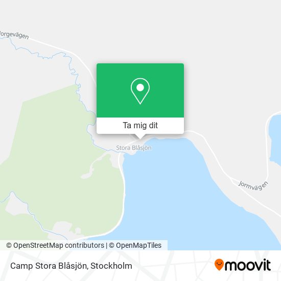 Camp Stora Blåsjön karta
