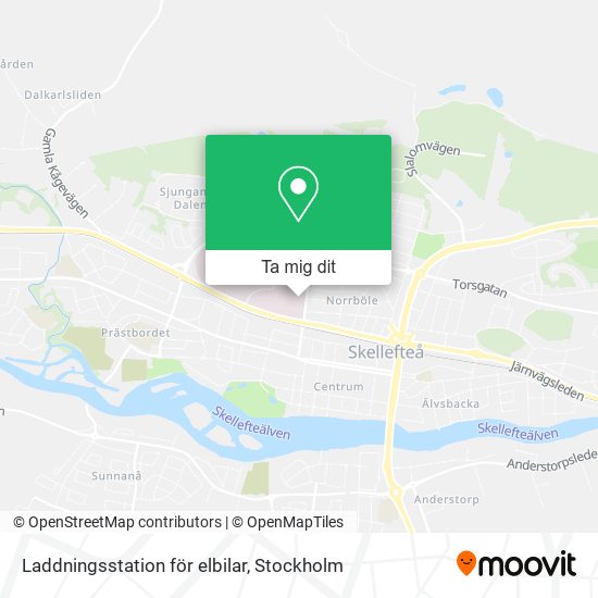 Laddningsstation för elbilar karta