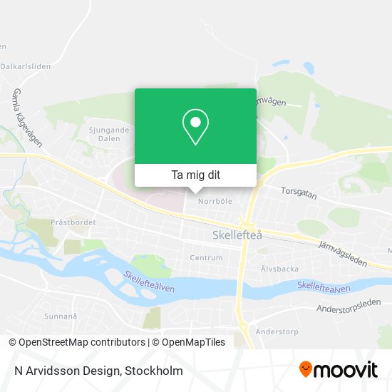 N Arvidsson Design karta