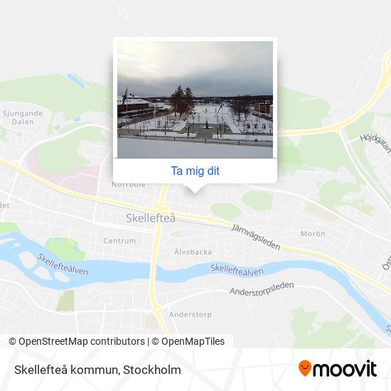 Skellefteå kommun karta