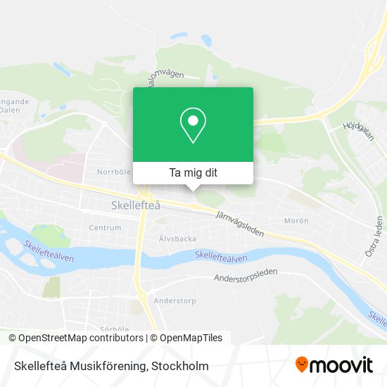 Skellefteå Musikförening karta