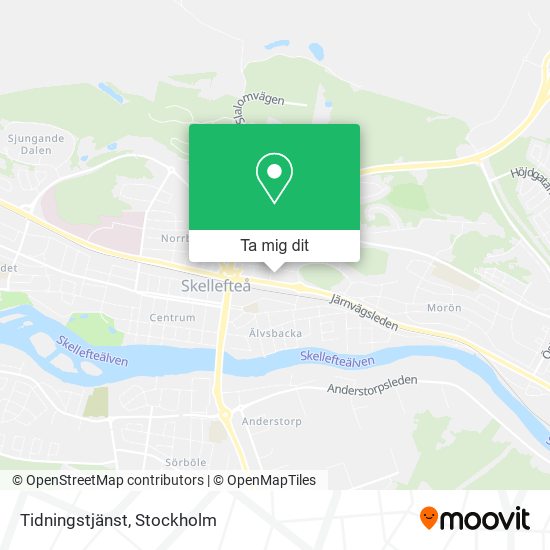 Tidningstjänst karta