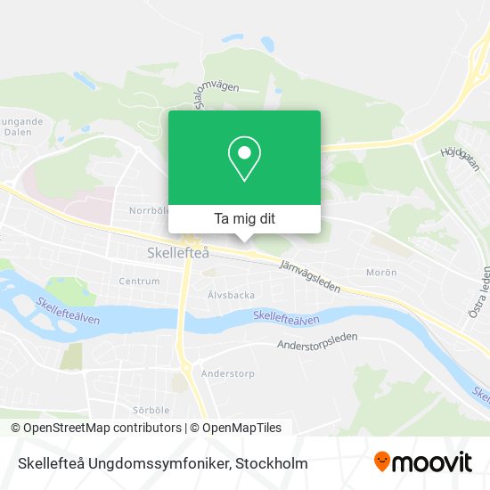 Skellefteå Ungdomssymfoniker karta