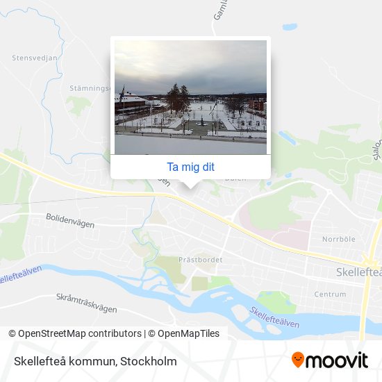 Skellefteå kommun karta