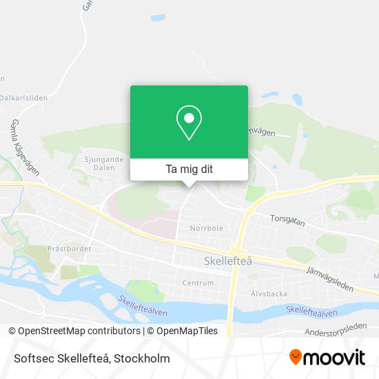 Softsec Skellefteå karta