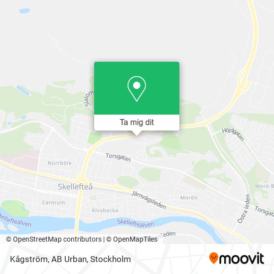 Kågström, AB Urban karta
