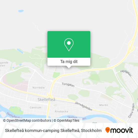 Skellefteå kommun-camping Skellefteå karta