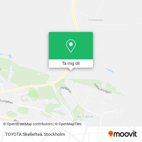 TOYOTA Skellefteå karta