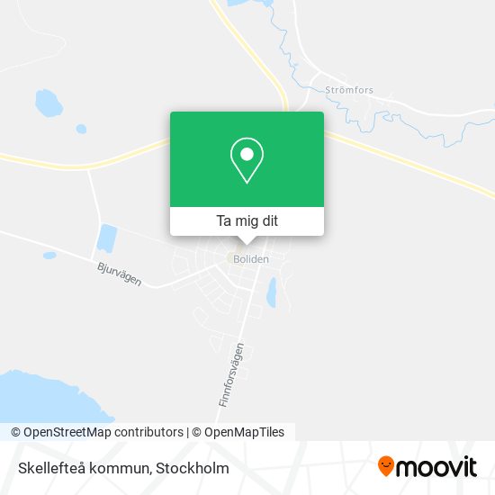 Skellefteå kommun karta