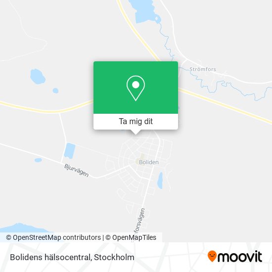 Bolidens hälsocentral karta