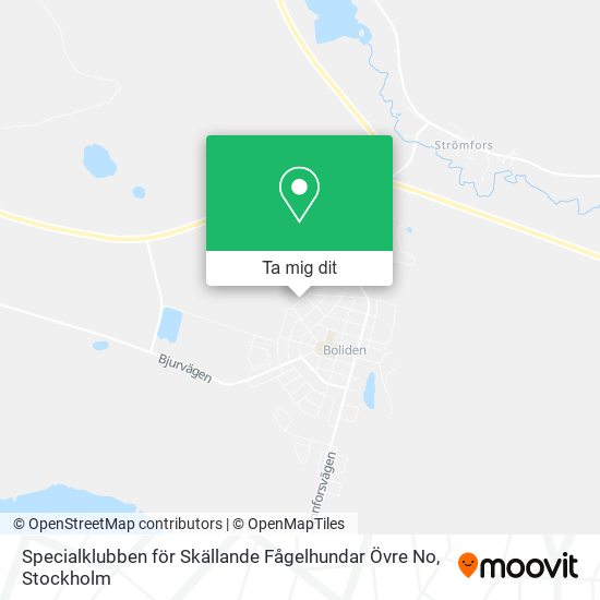 Specialklubben för Skällande Fågelhundar Övre No karta