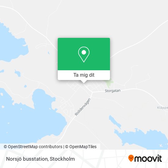 Norsjö busstation karta