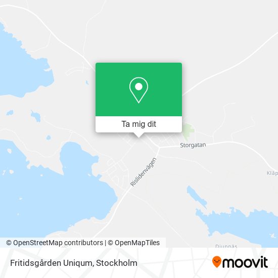 Fritidsgården Uniqum karta