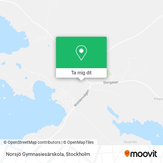 Norsjö Gymnasiesärskola karta