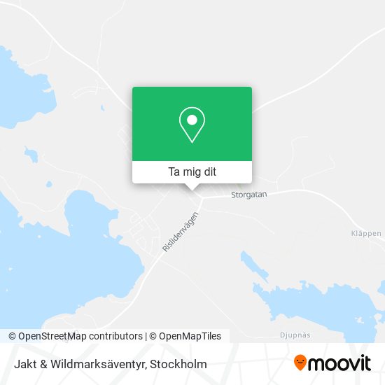 Jakt & Wildmarksäventyr karta