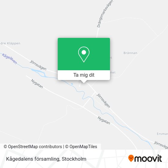 Kågedalens församling karta