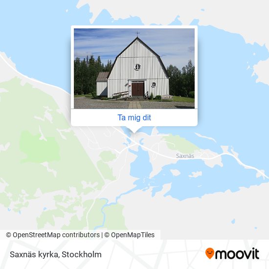 Saxnäs kyrka karta