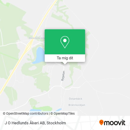J O Hedlunds Åkeri AB karta