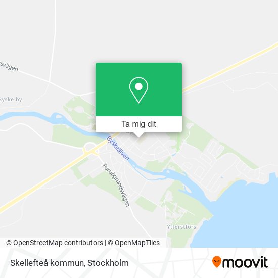 Skellefteå kommun karta